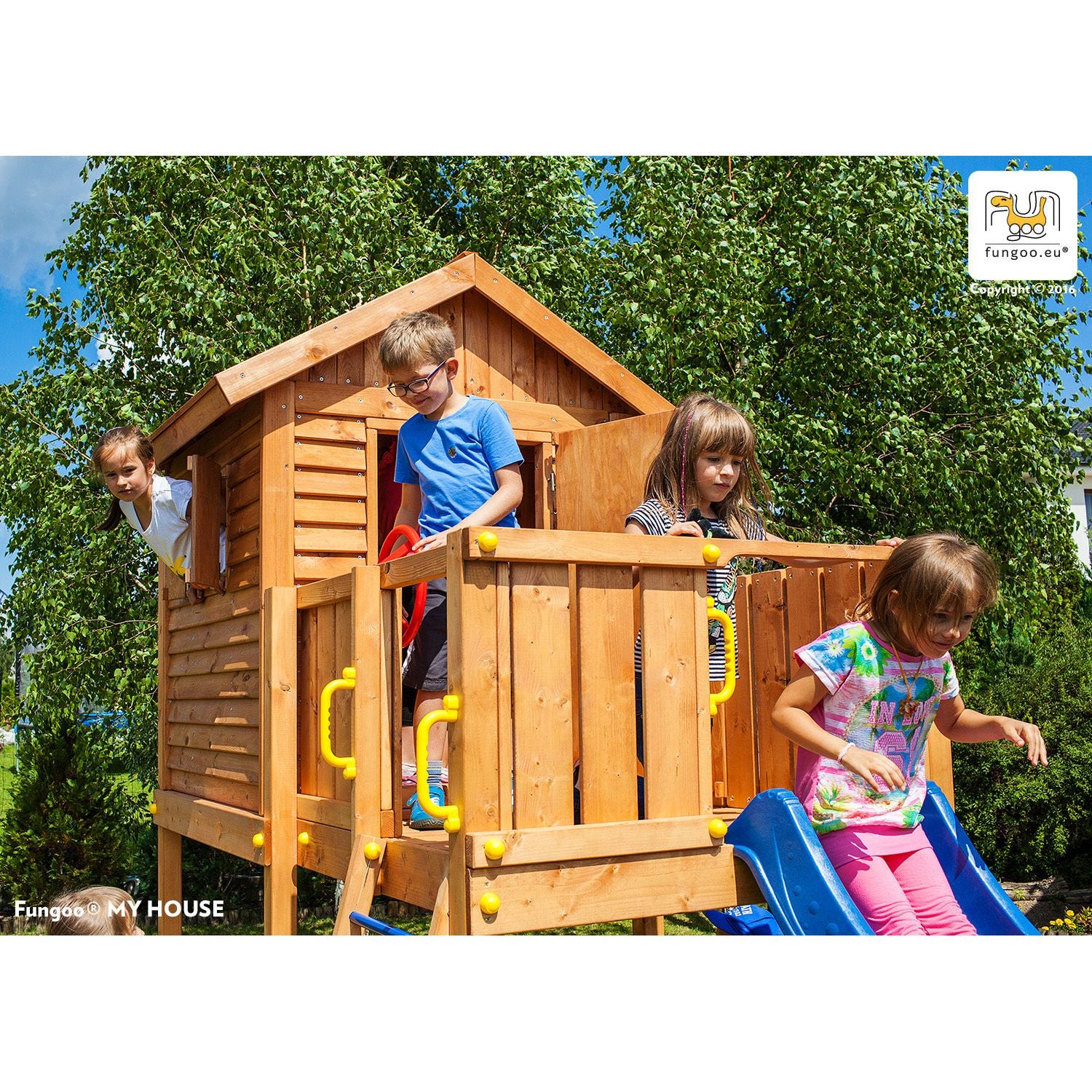 Fungoo SET MyHOUSE SPIDER slide BLUE