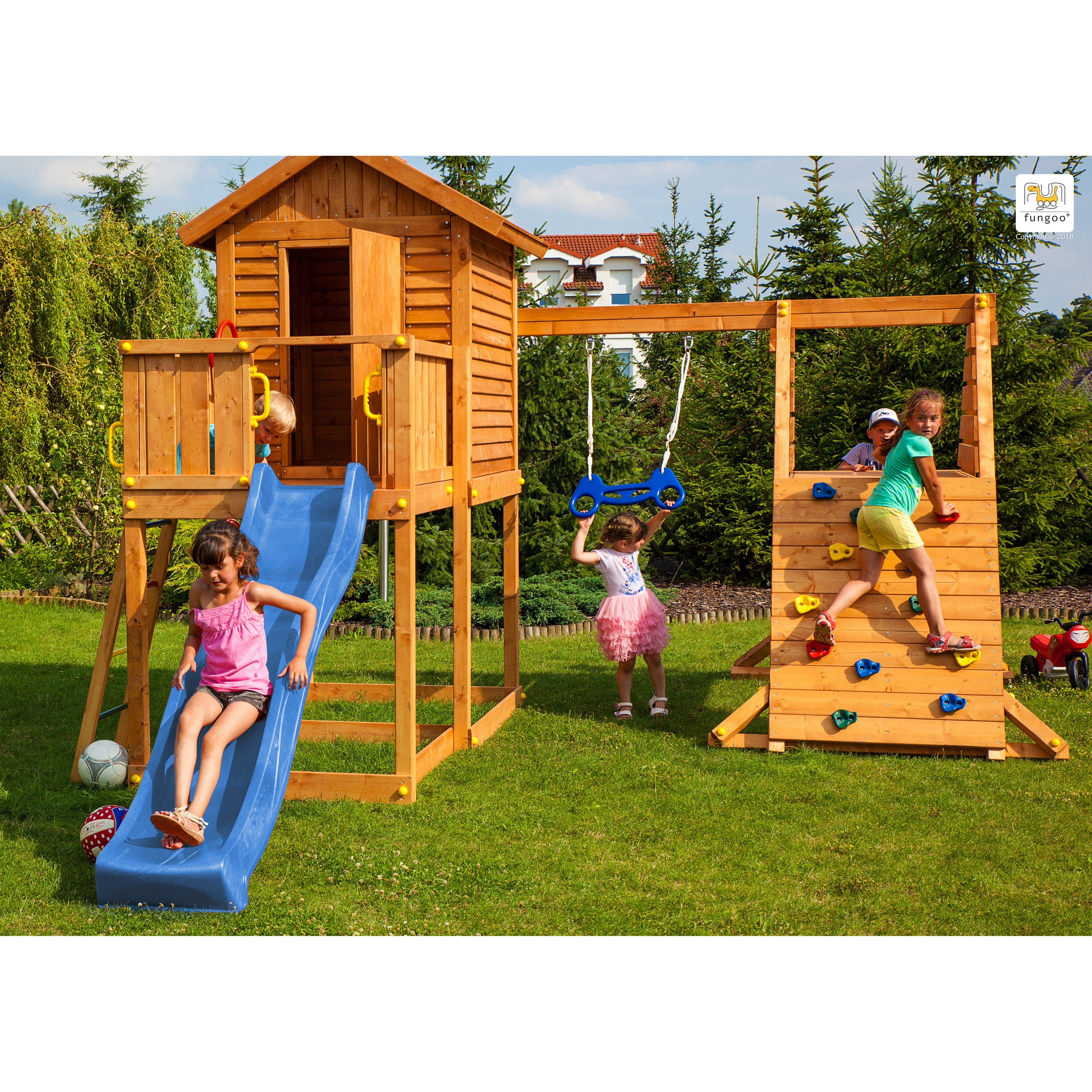 Fungoo SET MyHOUSE SPIDER slide BLUE