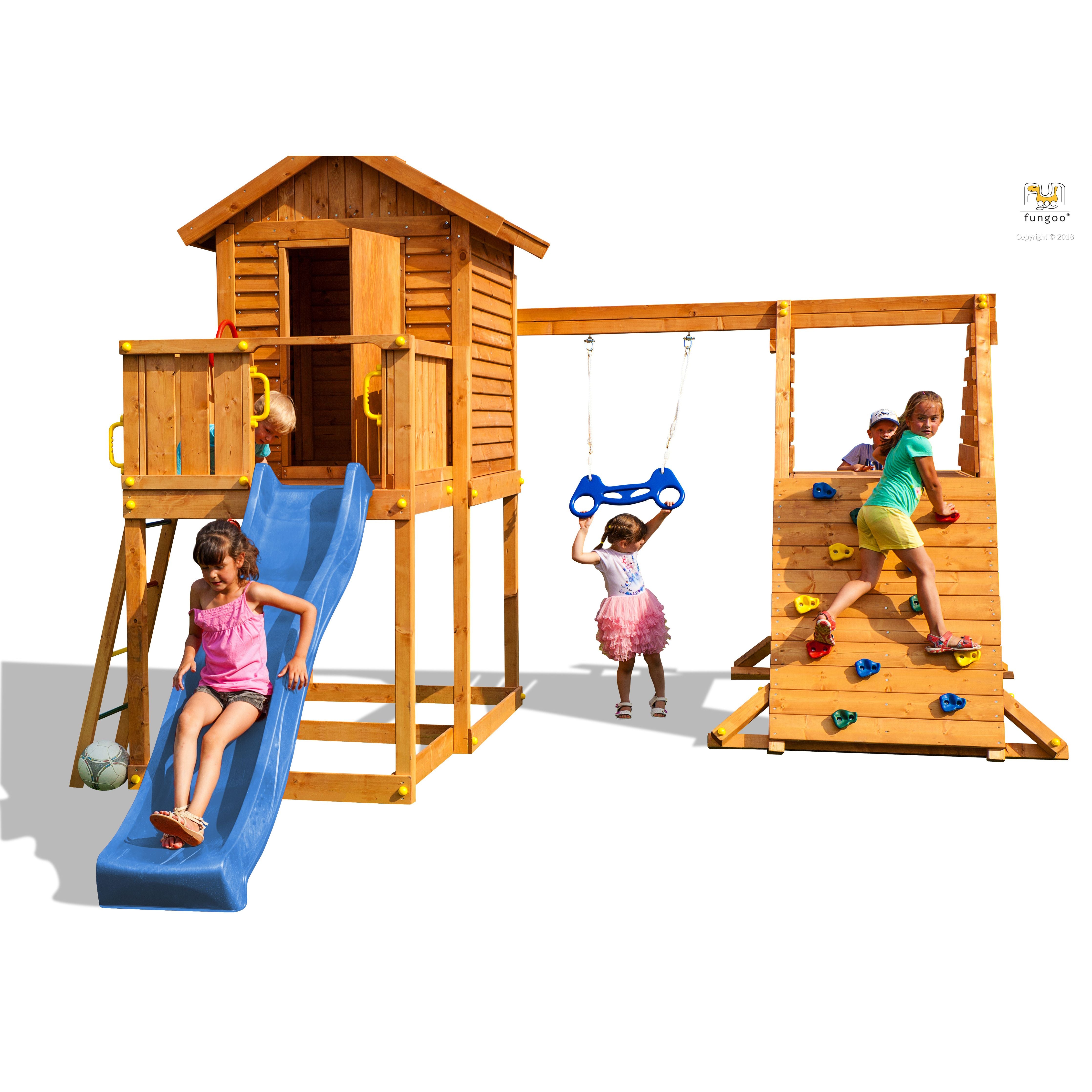 Fungoo SET MyHOUSE SPIDER slide BLUE