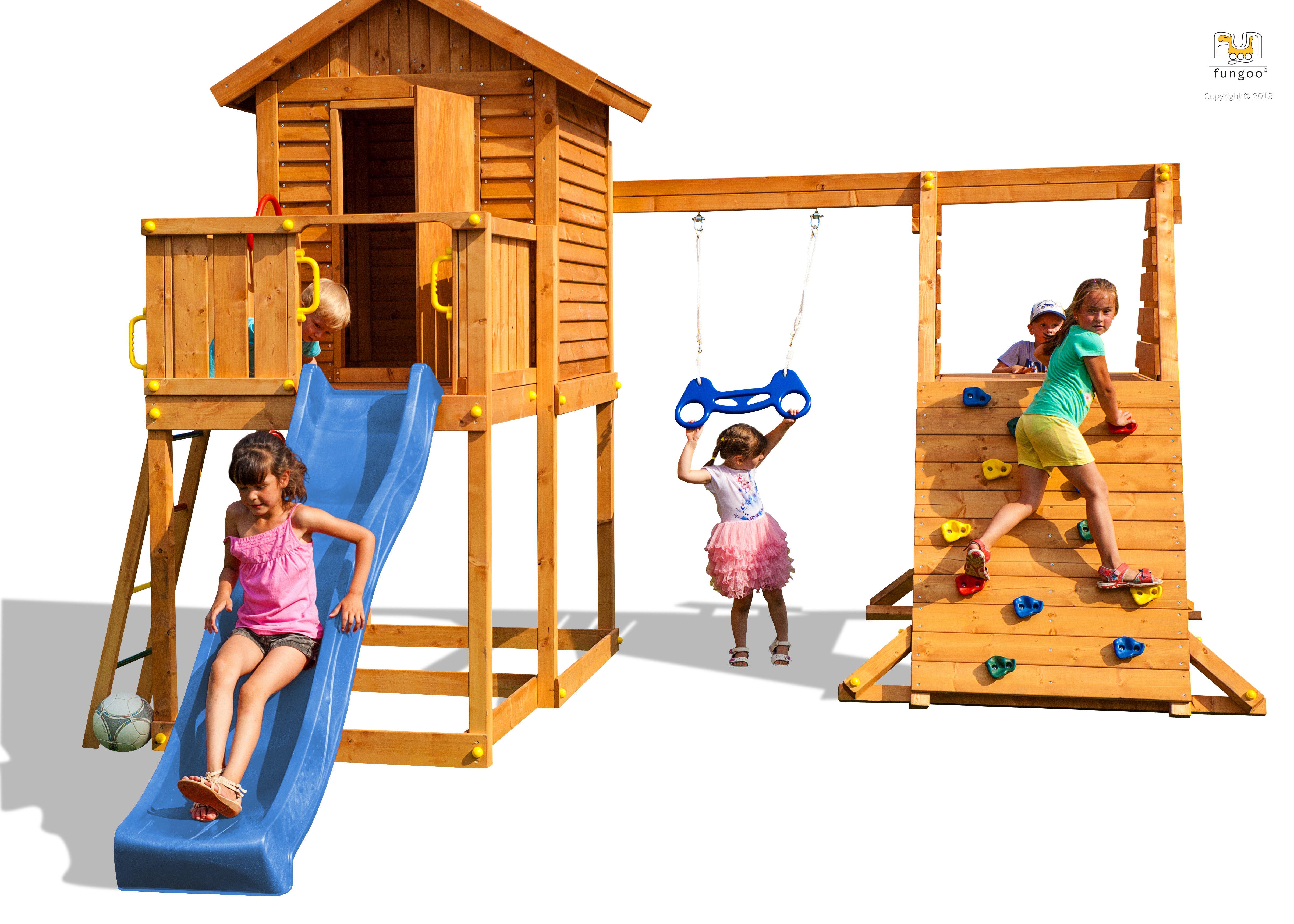 Fungoo SET MyHOUSE SPIDER slide BLUE