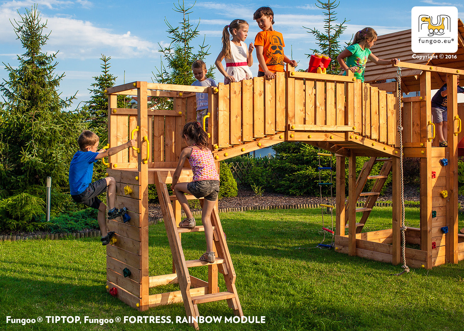 Fungoo SET RAINBOW FORTRESS TIP slide GREEN