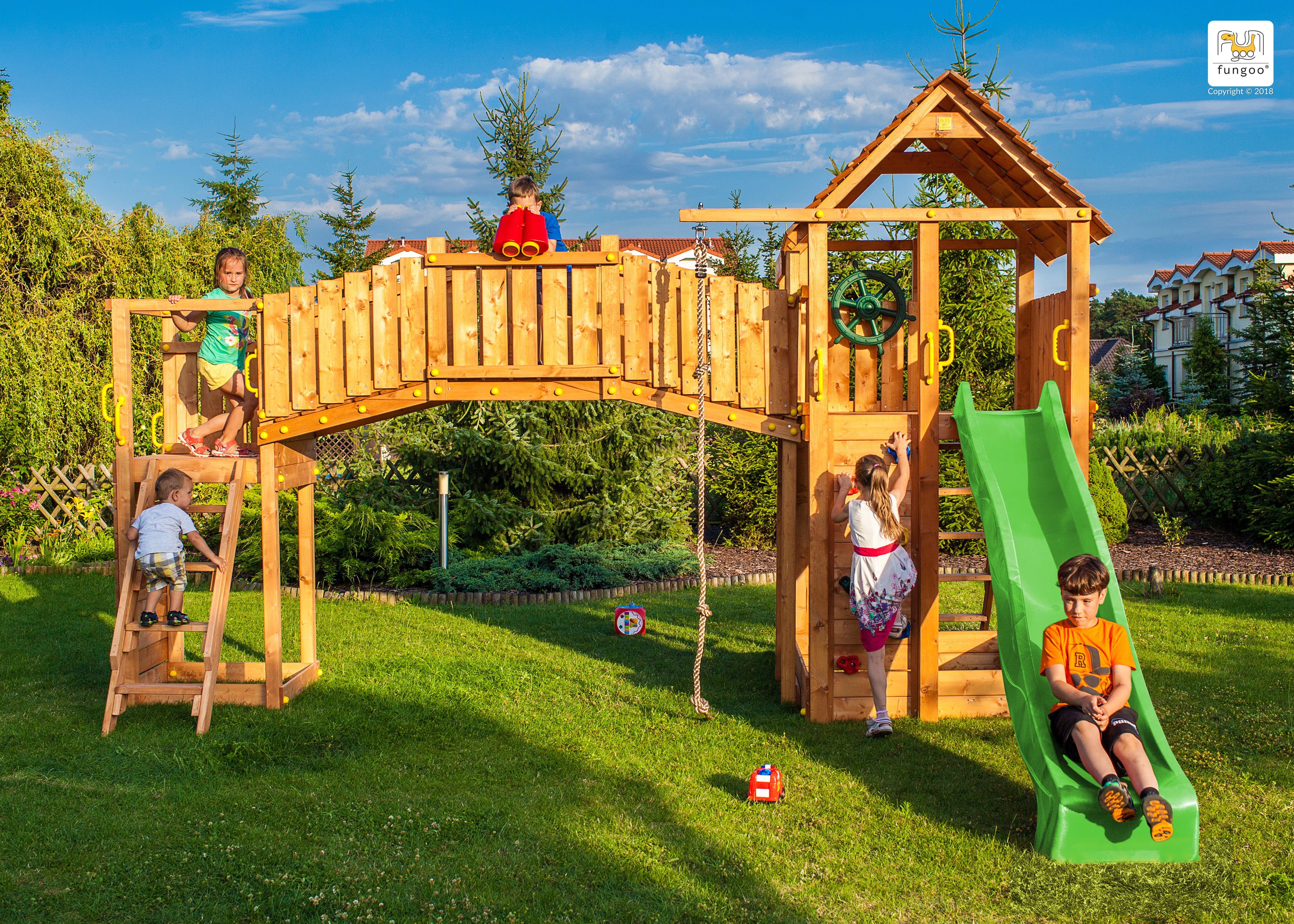 Fungoo SET RAINBOW FORTRESS TIP slide GREEN