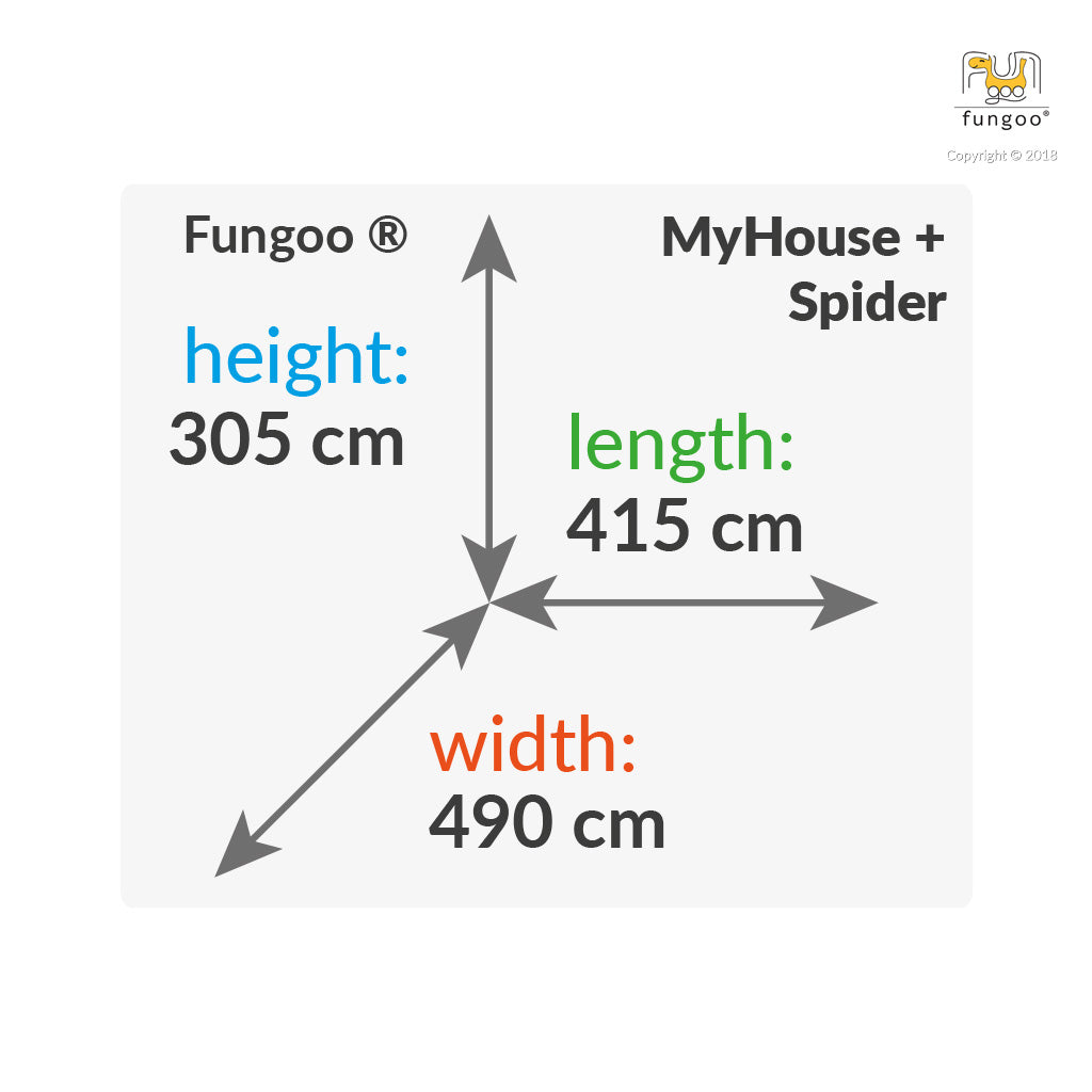 Fungoo SET MySIDE SPIDER slide YELLOW