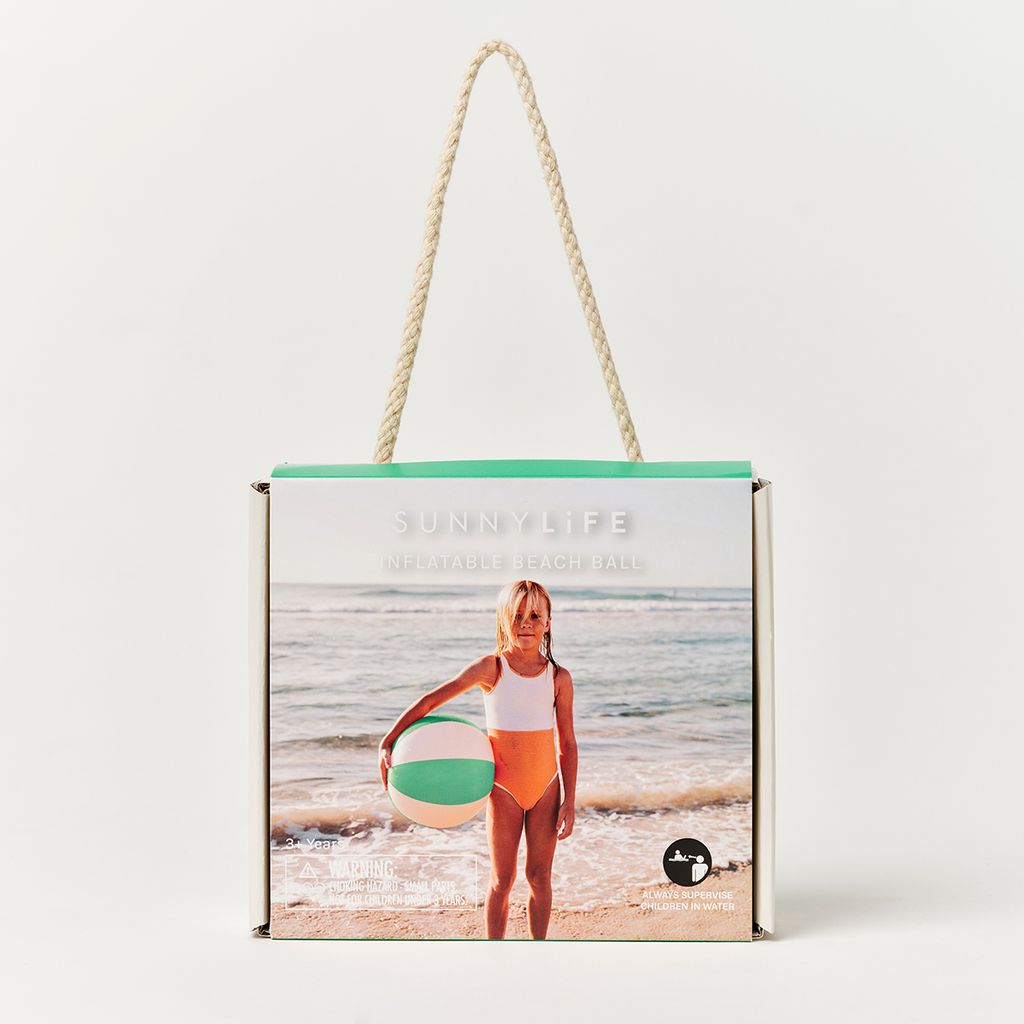 Sunnylife Aufblasbarer Strandball Pool Party Neon Green