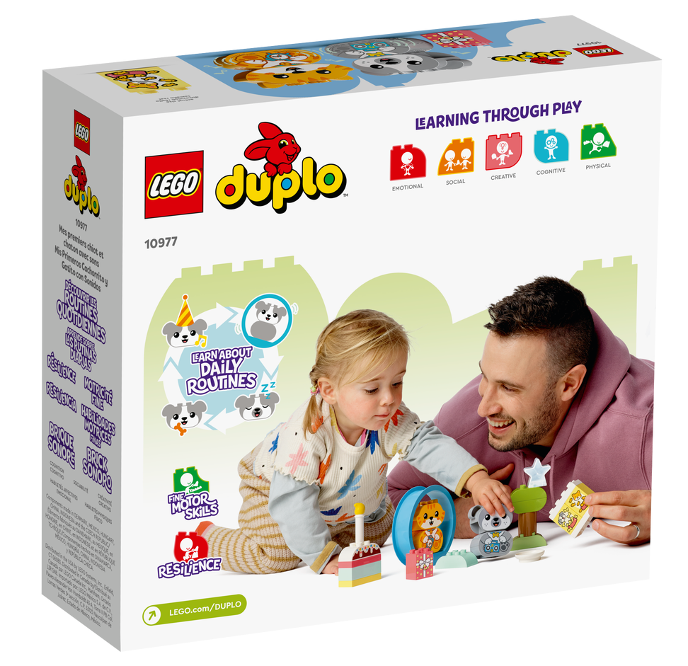 LEGO Duplo Mein erstes Hündchen & Kätzchen – mit Ton 10977