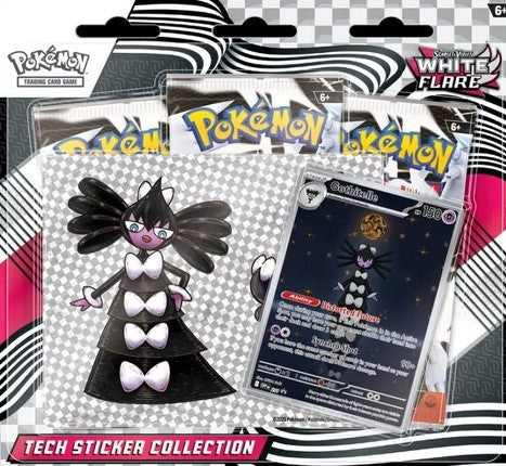 P-DE SV10.5 Weisse Flammen Tech Sticker Collection