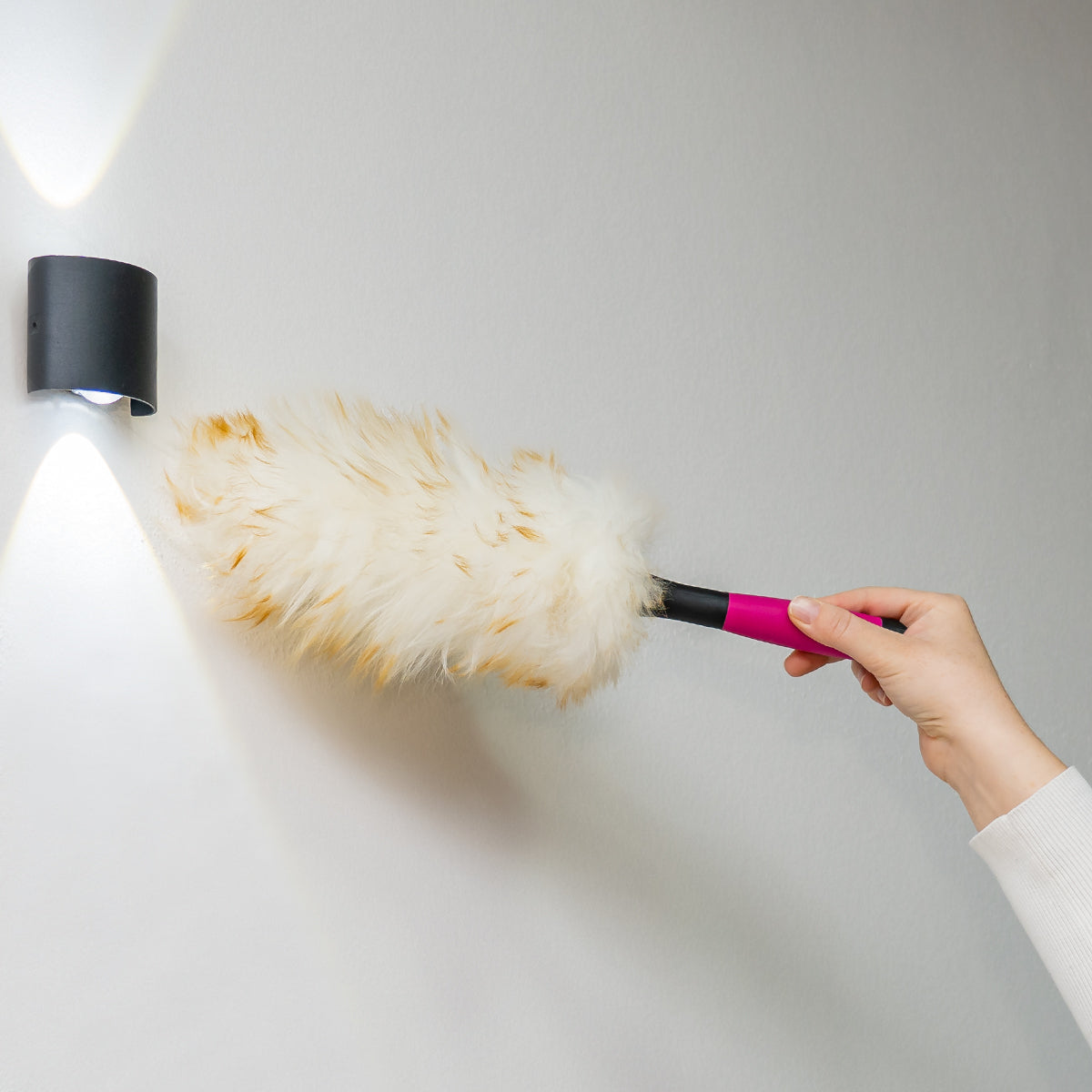 CREaCLEAN Staubwedel – Staubwischer aus Lammwolle