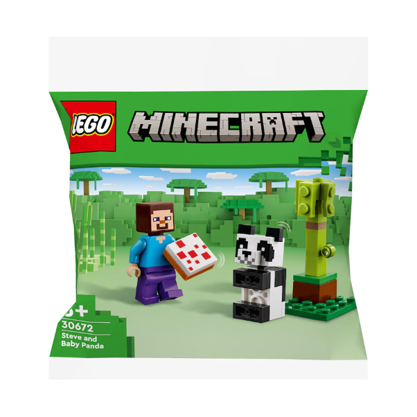LEGO Minecraft Steve mit Baby-Panda Polybag 30672