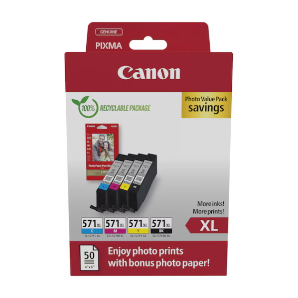 Canon PGI-570XL/CLI-571 PGBK (M, C, Y, BK, PGBK)