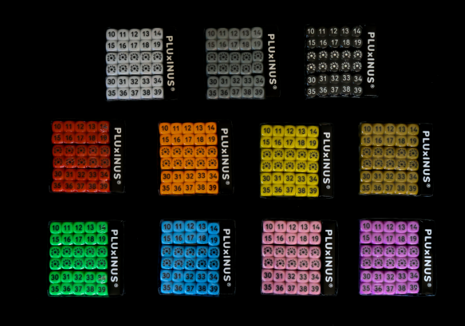 PLUxINUS Würfelspiel unifarben assortiert