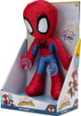 Plüschfigur von Spider Man in aufrechter Position, ideal für Kinder.