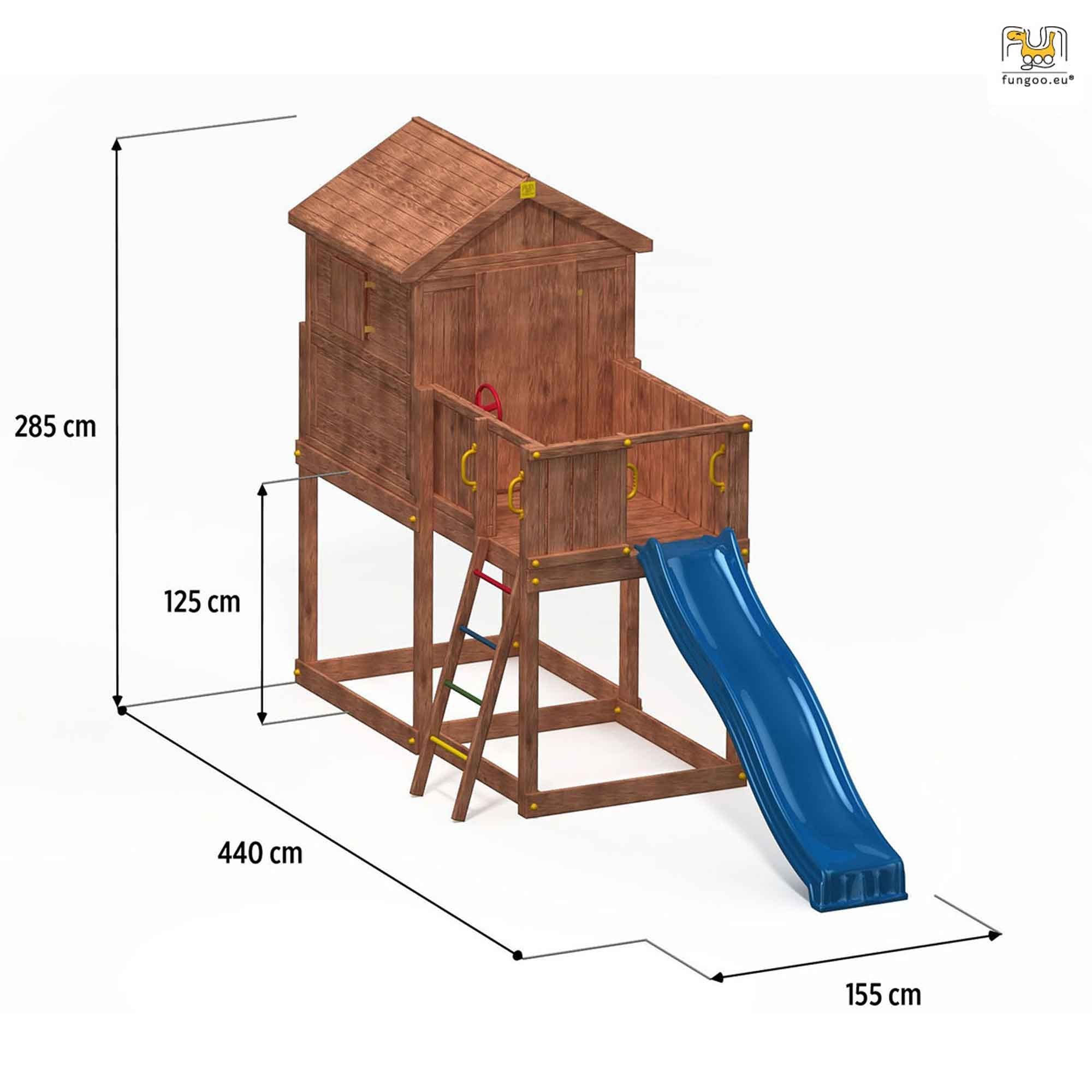 Fungoo SET MyHOUSE FREE TIME BEACH slide BLUE
