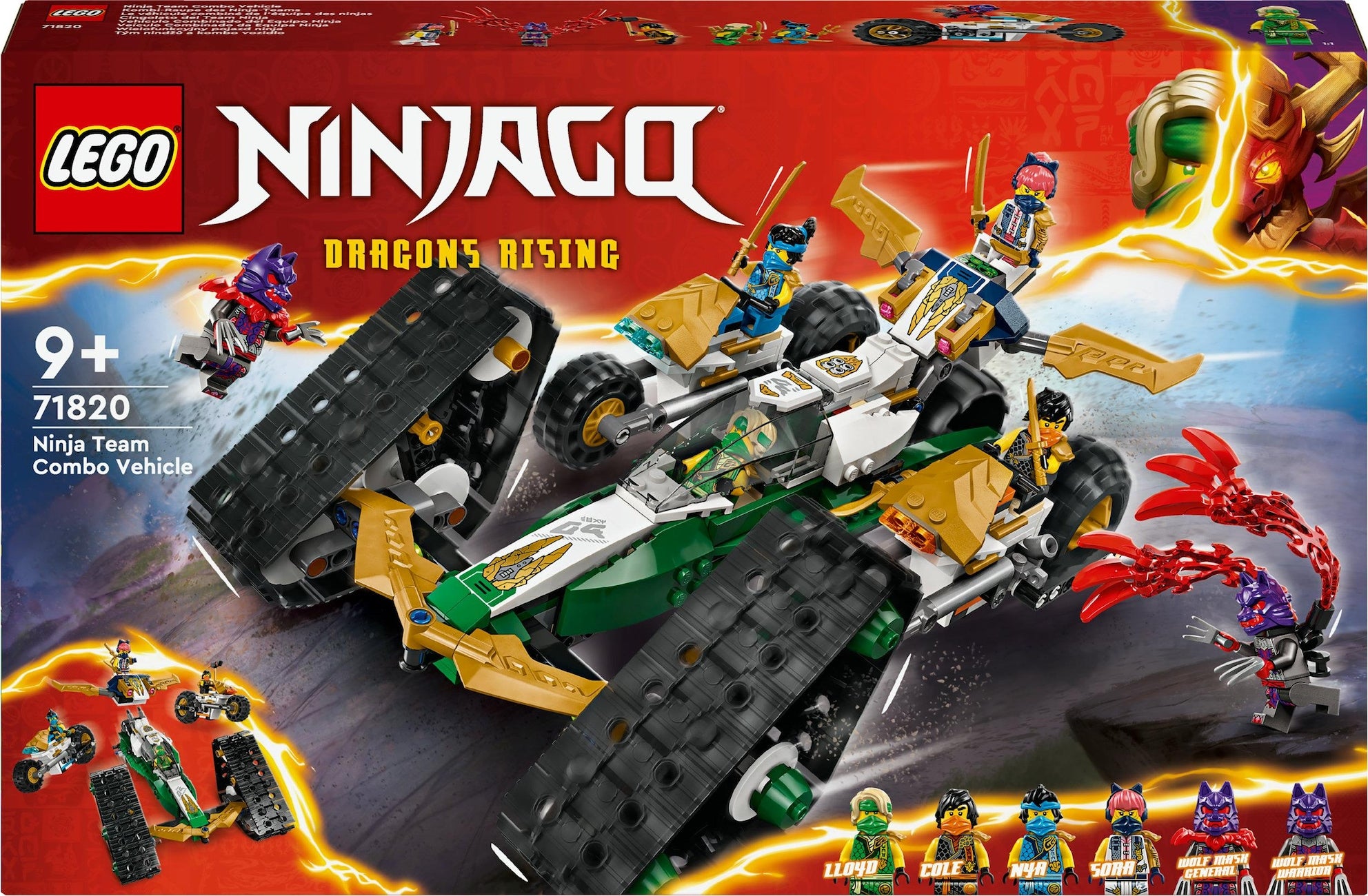 LEGO NINJAGO Kombi-Raupe des Ninja-Teams 71820