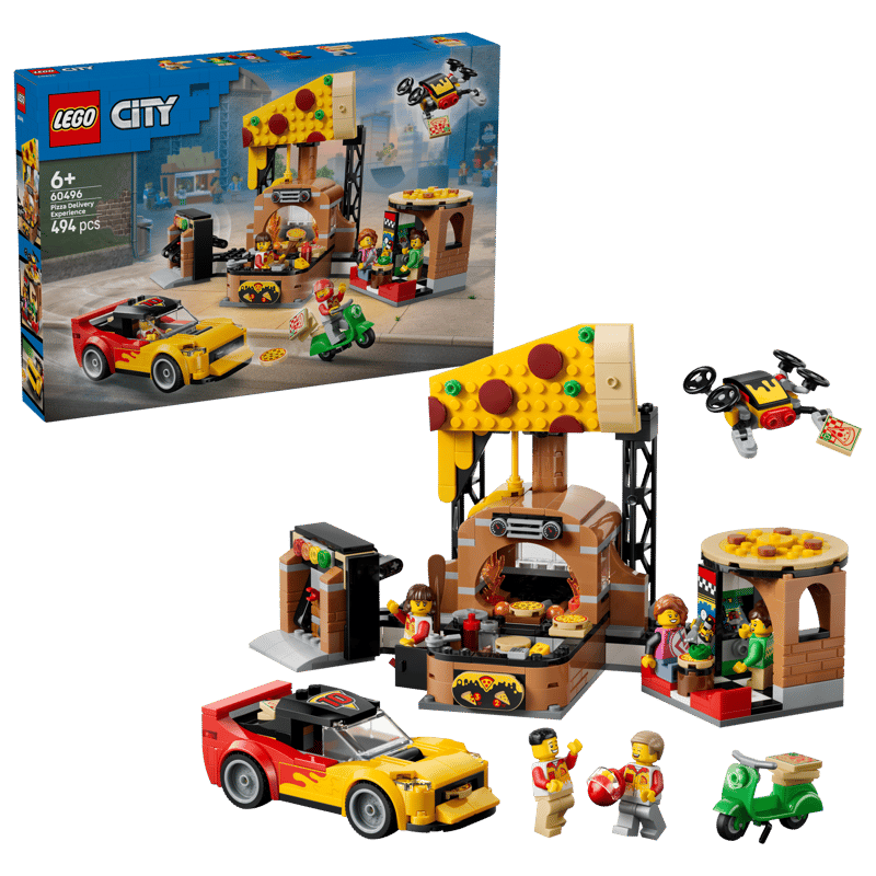 LEGO LEGO City Pizza-Liefererlebnis mit Fahrzeugen 60496