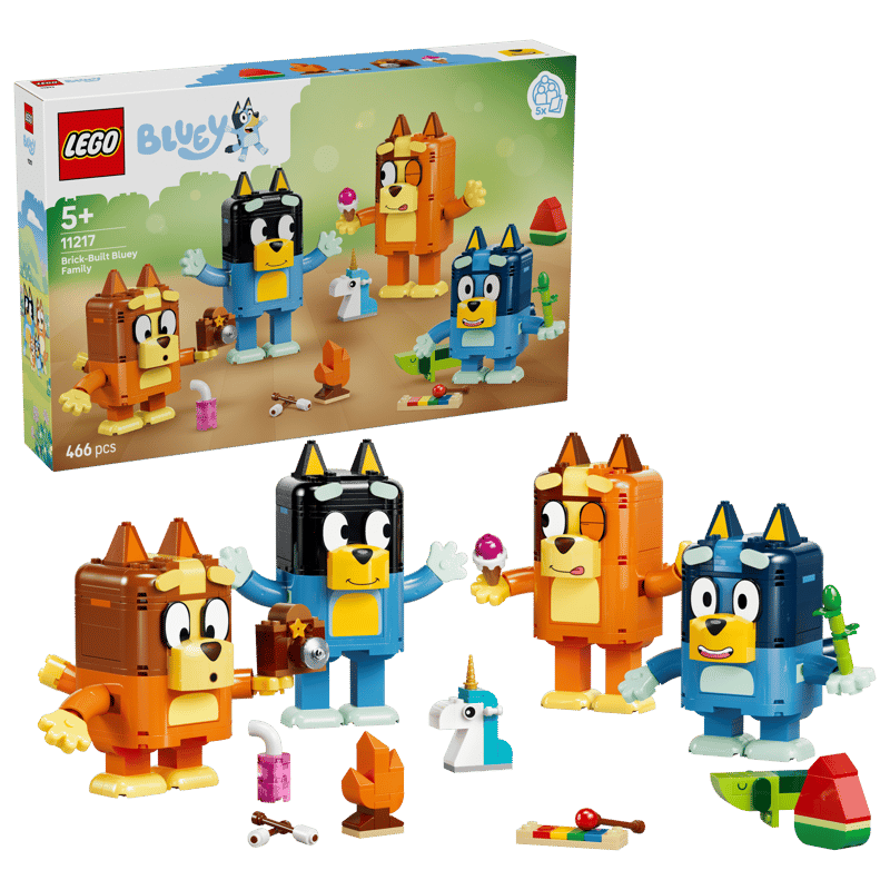 LEGO Bluey Blueys Familie aus LEGO Steinen 11217