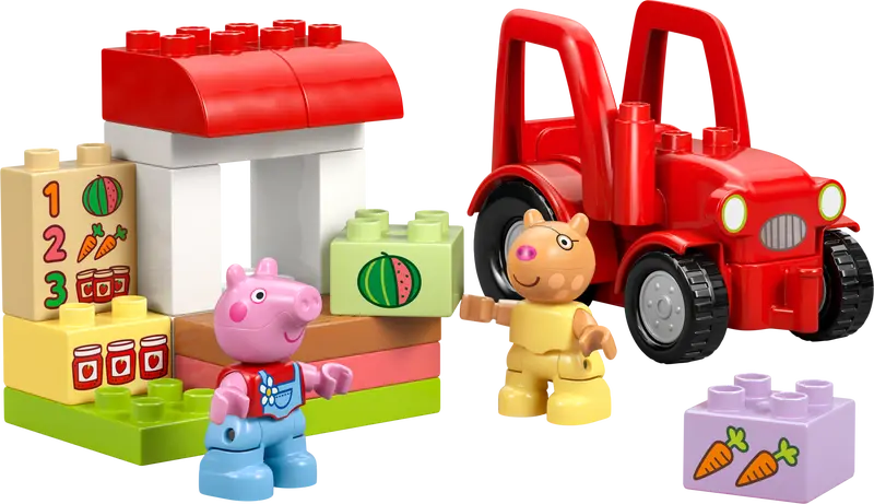 LEGO DUPLO Peppa Pig Traktor und Marktstand 10468