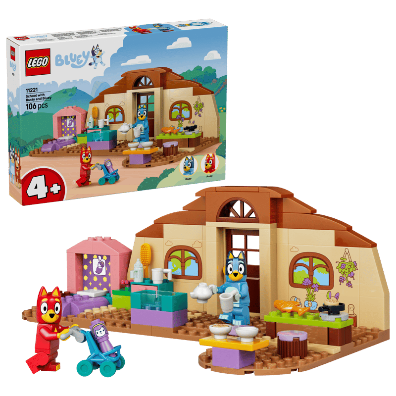 LEGO Bluey Schule mit Rusty und Bluey 11221