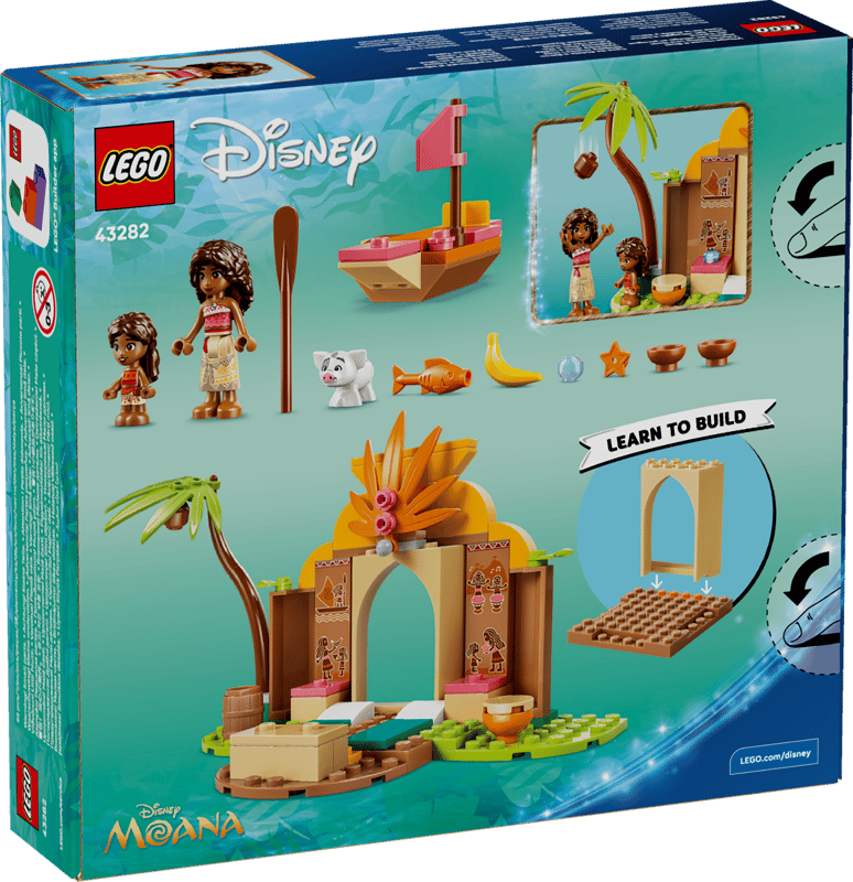 LEGO Disney™ Vaianas Hütte und Boot 43282