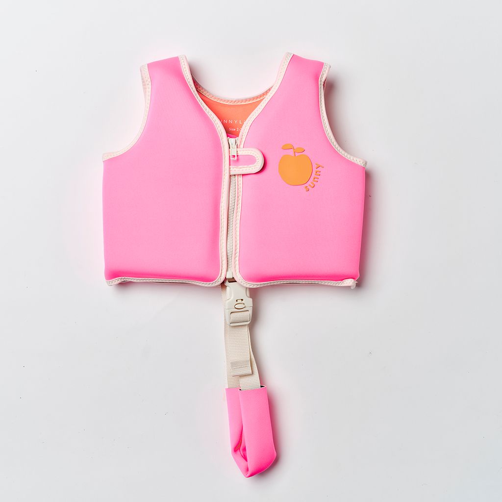 Sunnylife Schwimmweste 2-3 Poppy the Peach Neon Pink