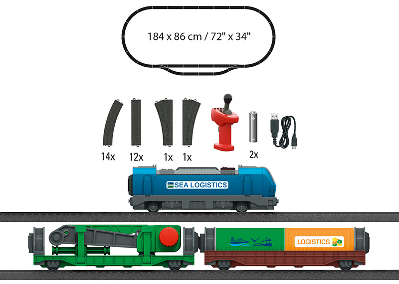 Märklin Startpackung "Container Logistik" (Lithium-Akku)