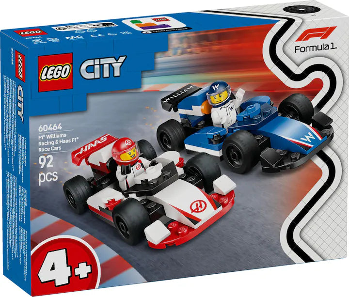 LEGO City F1 Williams Racing und Haas F1 Rennautos 60464