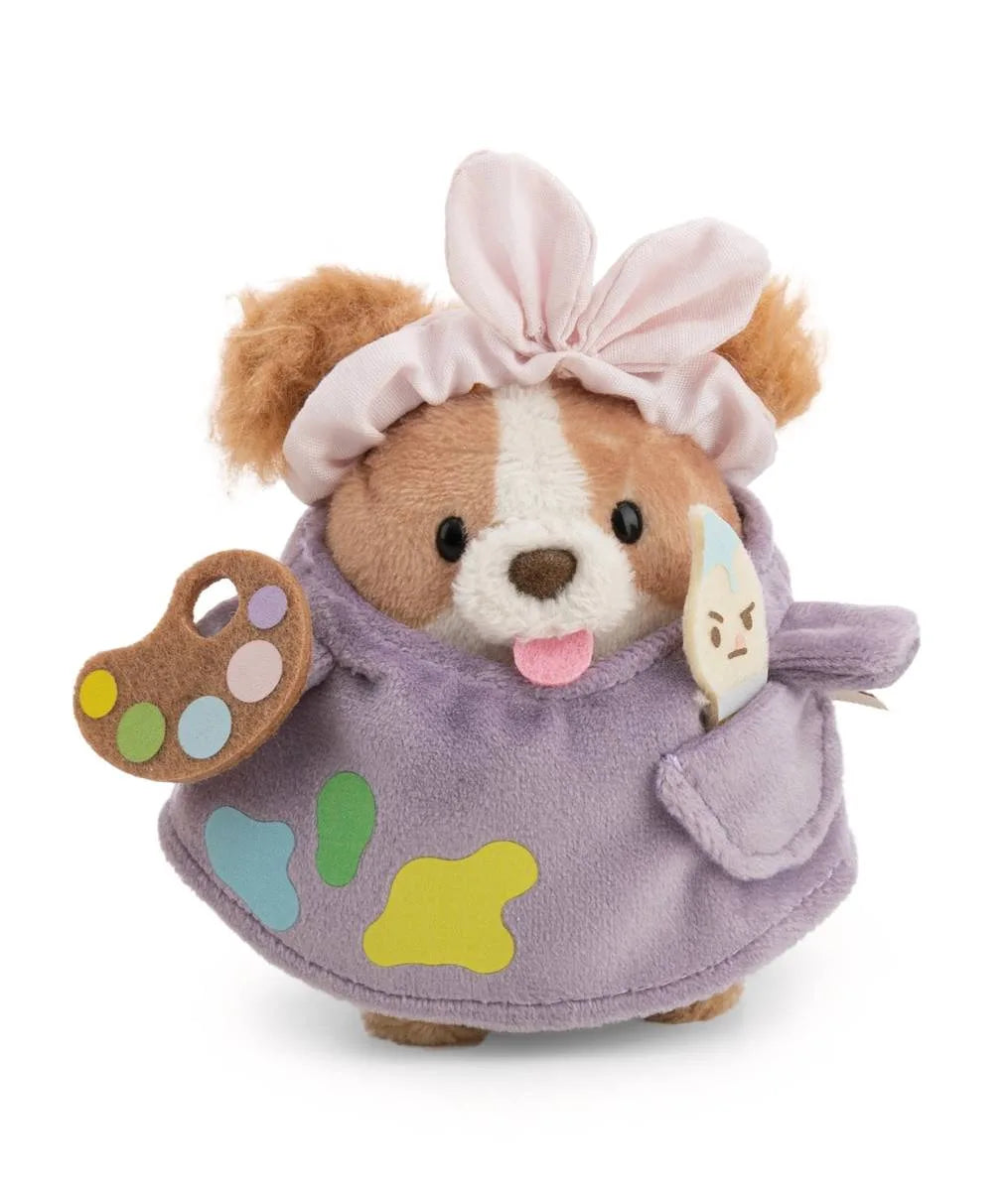 Nici Spaniel Brushy 8cm mit Pinsel und Farbpalette