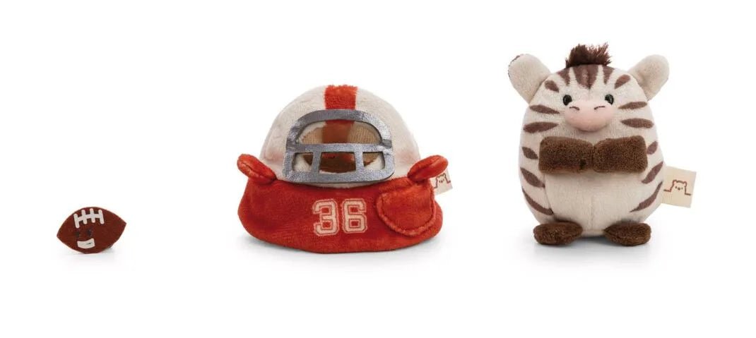 Nici Zebra Stripey 8cm mit Football und Helm