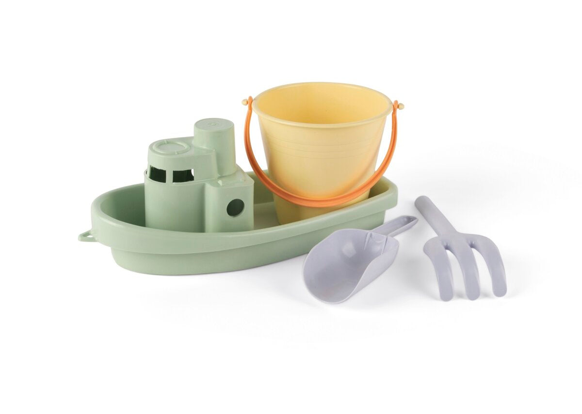 dantoy classic pastel boat and bucket set