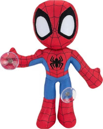 Kuschelige Plüschfigur von Spider-Man in leuchtendem Rot und Blau