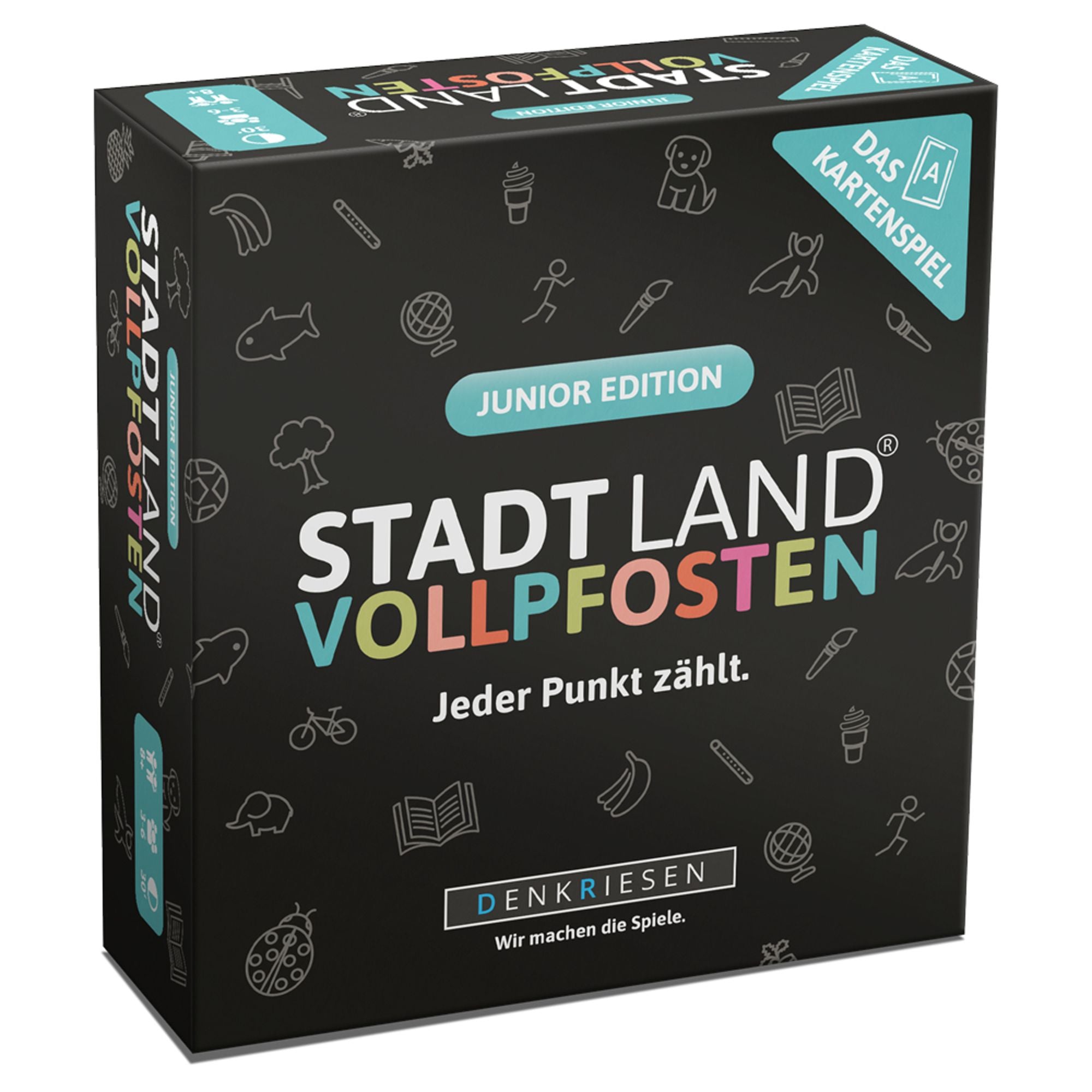 Stadt Land Vollpfosten - Das Kartenspiel - Junior Edition