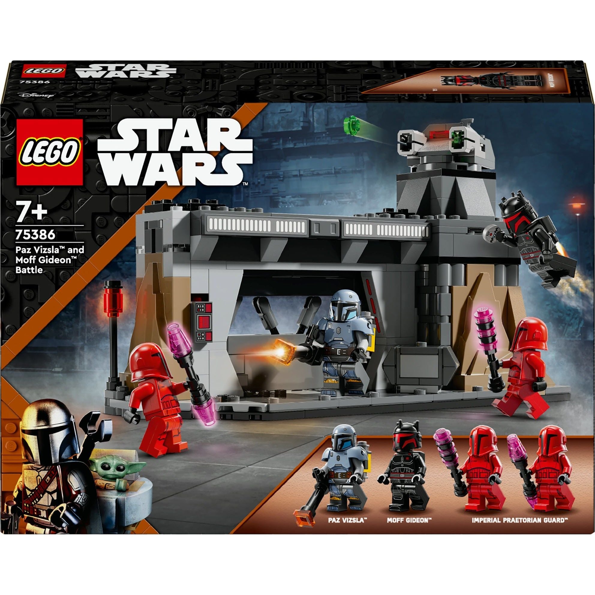 LEGO Star Wars Duell zwischen Paz Vizsla und Moff Gideon 75386