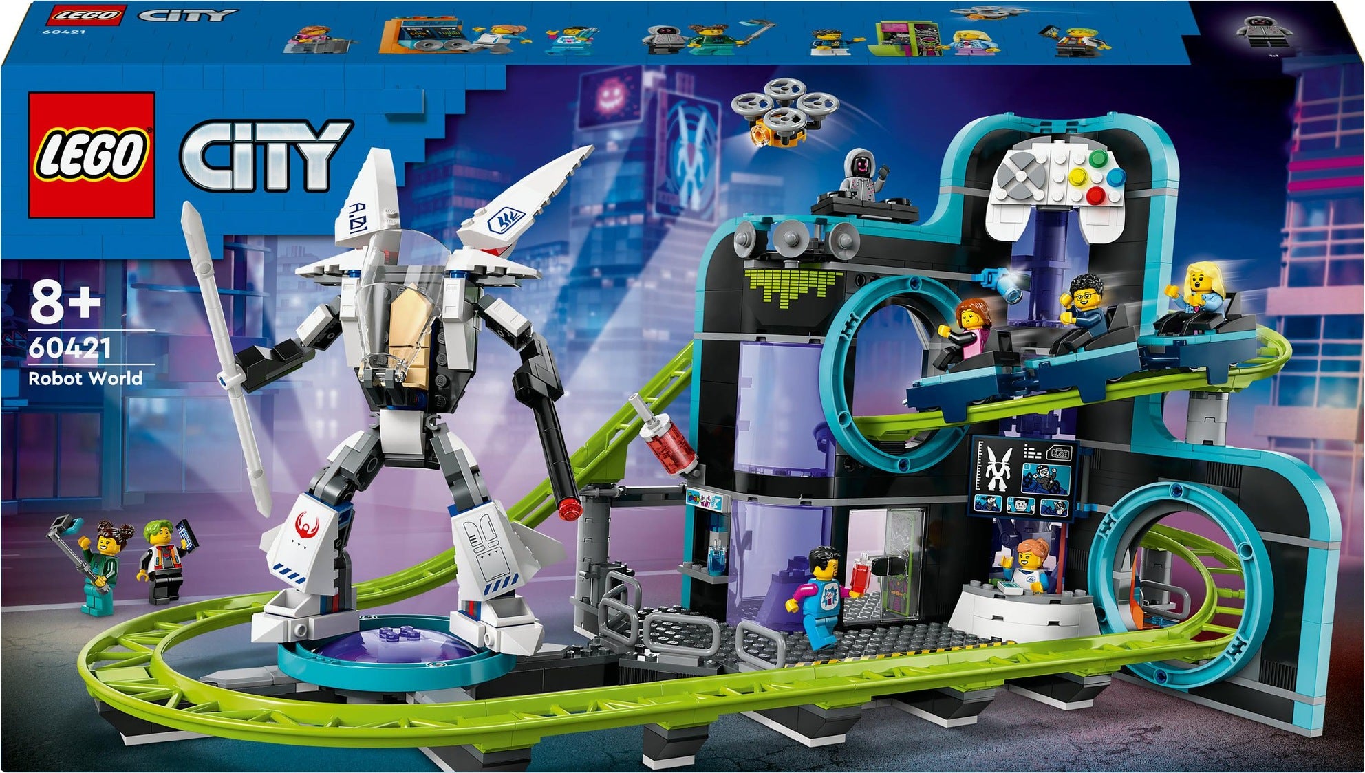 LEGO City Achterbahn mit Roboter-Mech 60421