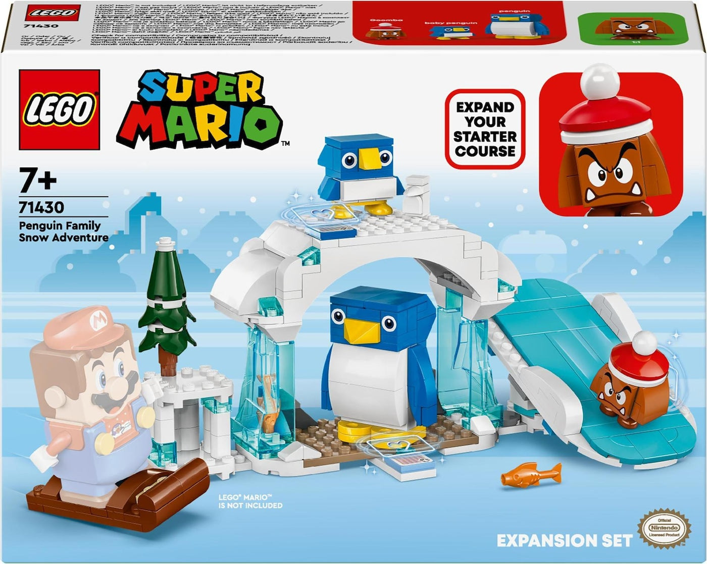 LEGO Super Mario Schneeabenteuer mit Familie Pinguin - Erweiterungsset 71430