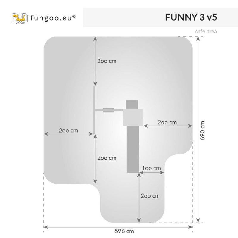 Fungoo FUNNY 3 WITH SANDPIT & 1-SEAT SWING slide GREEN