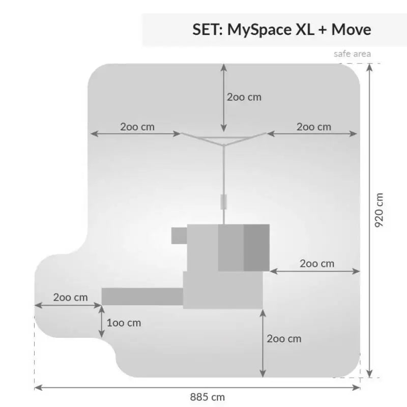 Fungoo SET  MY SPACE XL MOVE slide RED