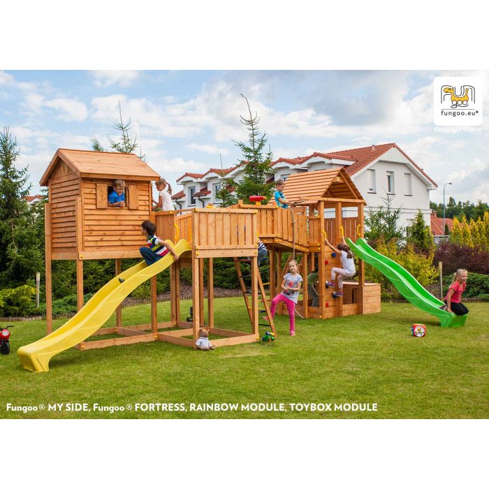 MAXI SET Fungoo SIZED PLAZA slide YELLOW,GREEN