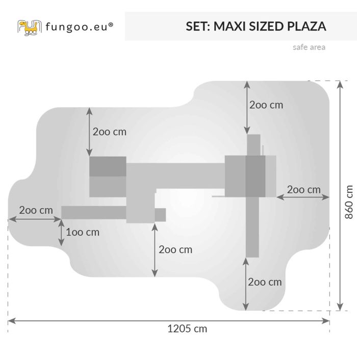 MAXI SET Fungoo SIZED PLAZA slide YELLOW,GREEN