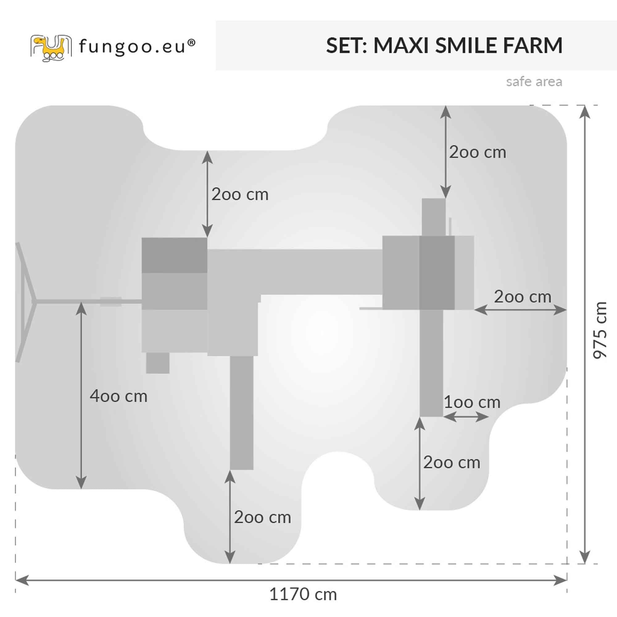 MAXI SET Fungoo SMILE FARM slide RED,GREEN