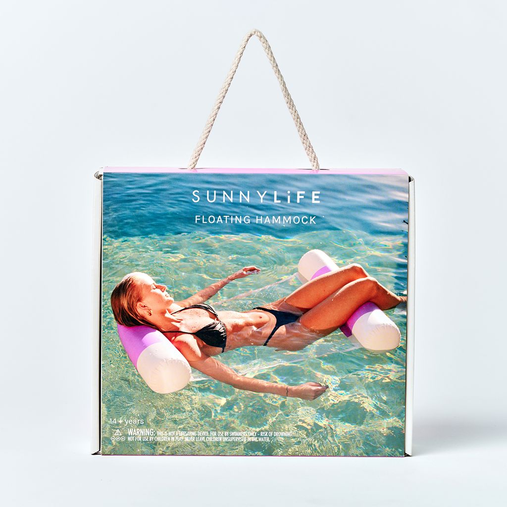 Sunnylife Floating Hammock Pool Party Magenta