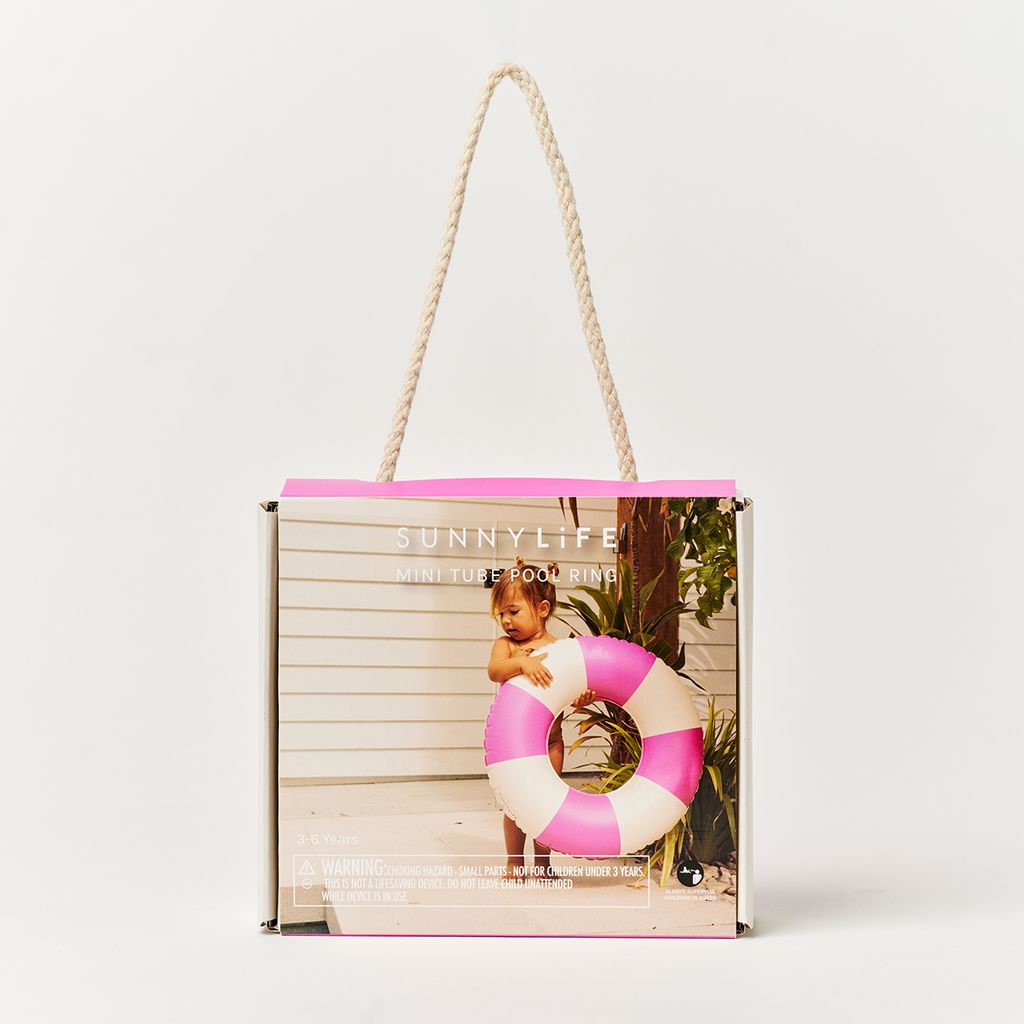 Sunnylife Mini-Poolring Pool Party Magenta Stripe