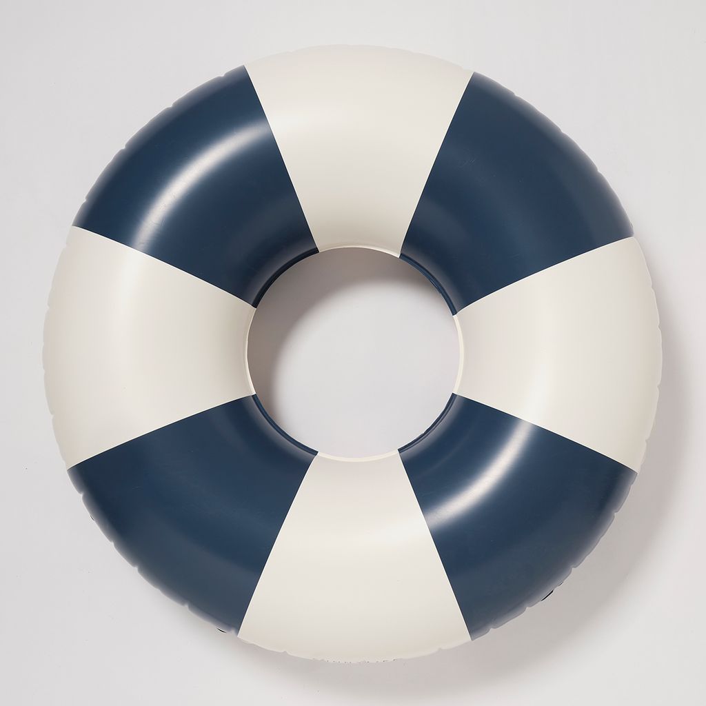 Sunnylife Tube Pool Ring Navy Stripe