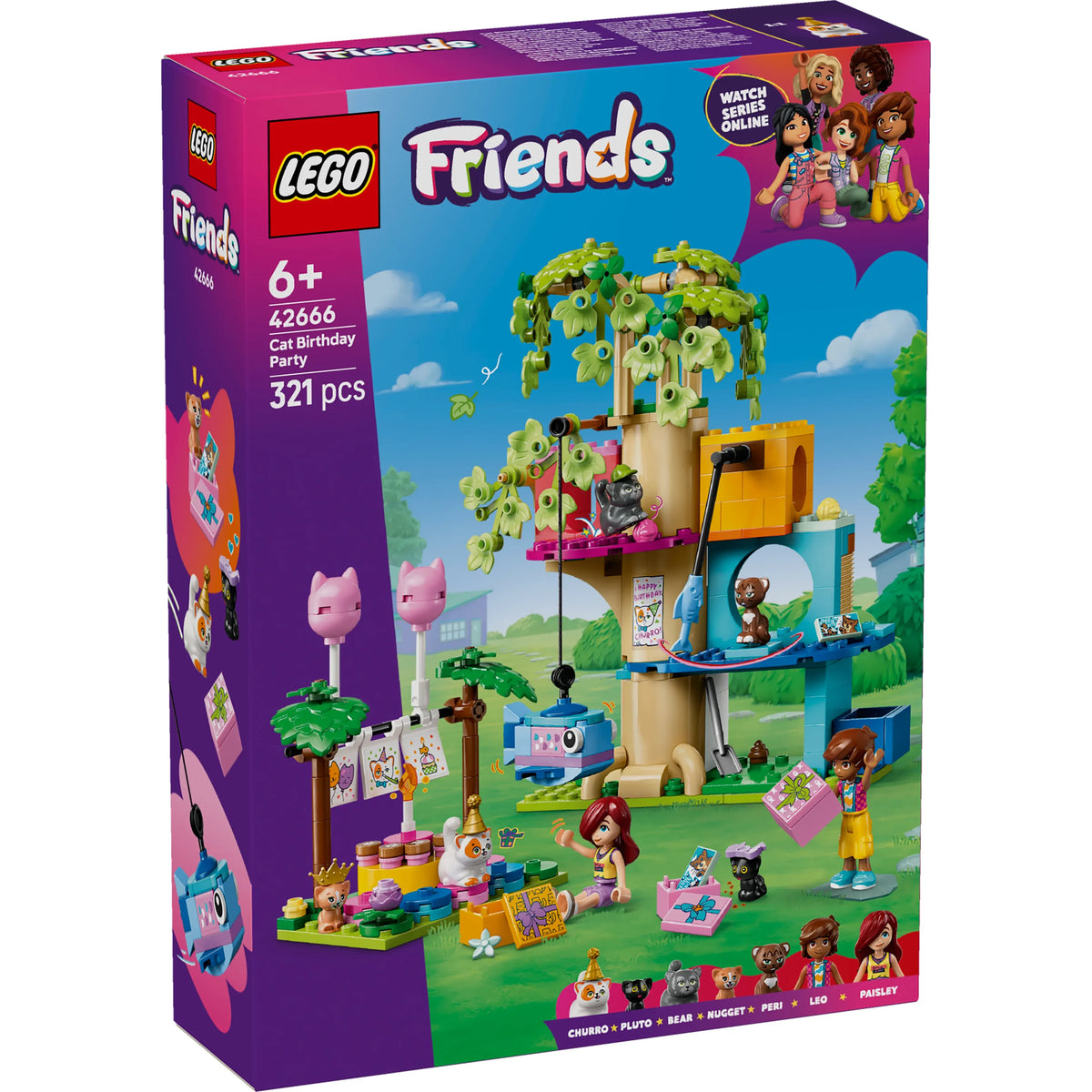 LEGO Friends Katzengeburtstagsparty & Baumhaus 42666