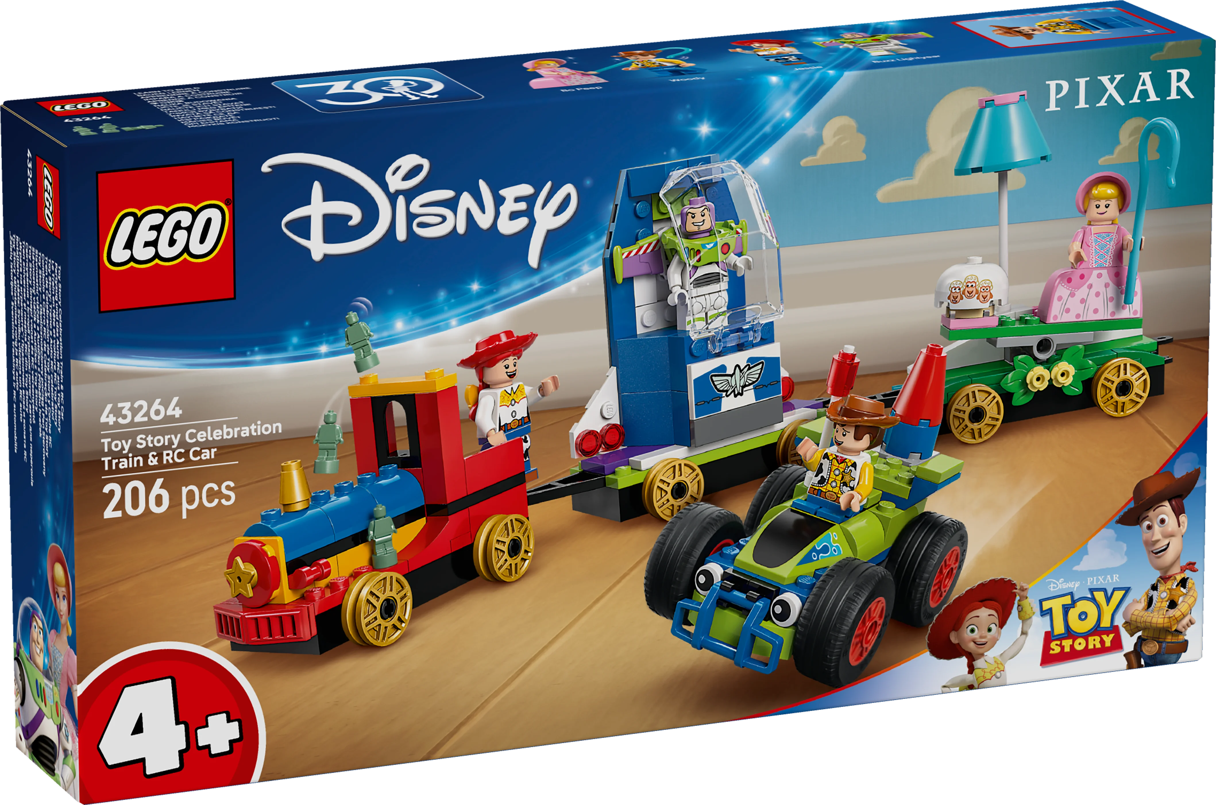 LEGO Disney Pixar Partyzug und das Auto RC aus Toy Story 43264