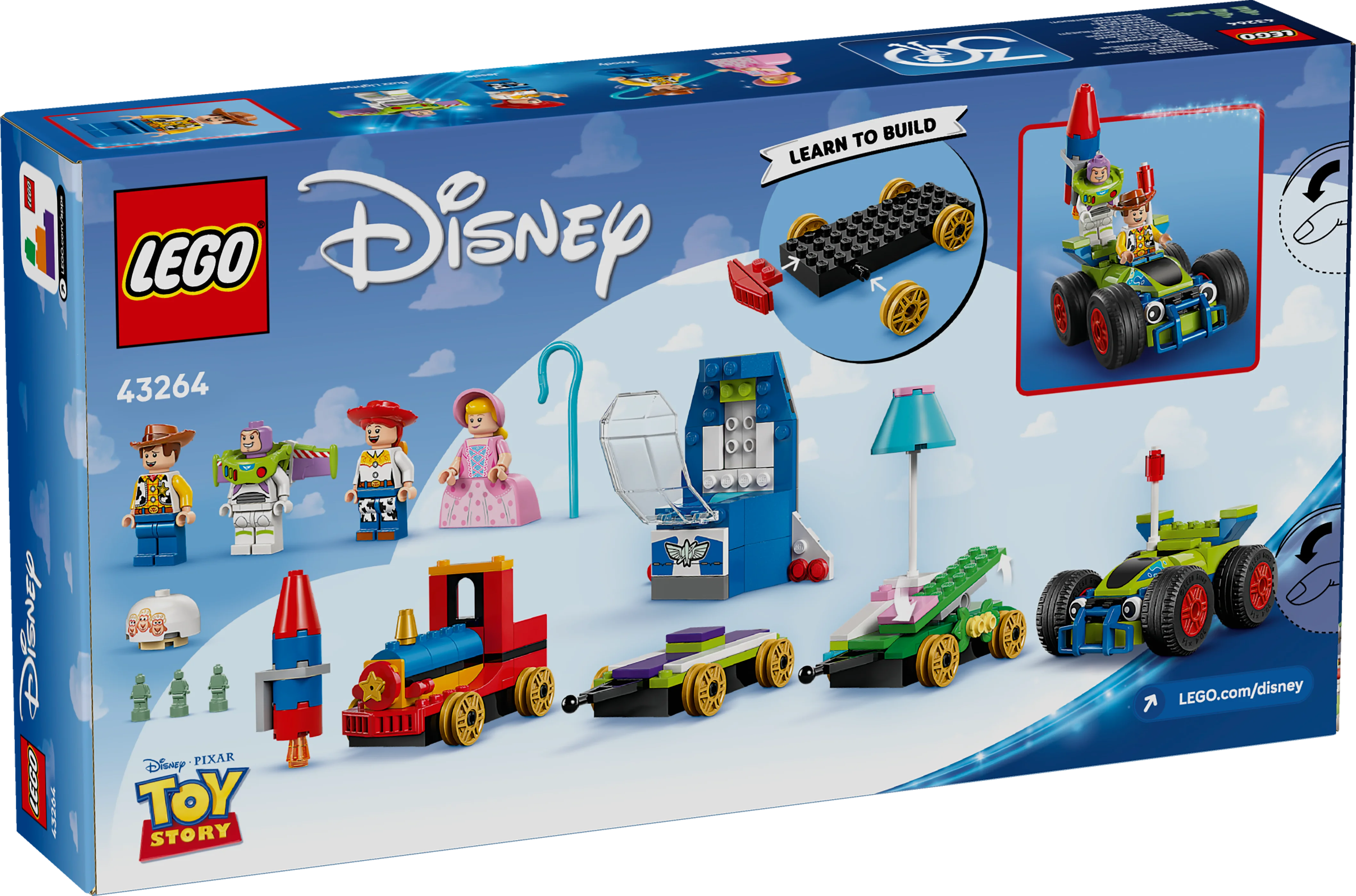 LEGO Disney Pixar Partyzug und das Auto RC aus Toy Story 43264