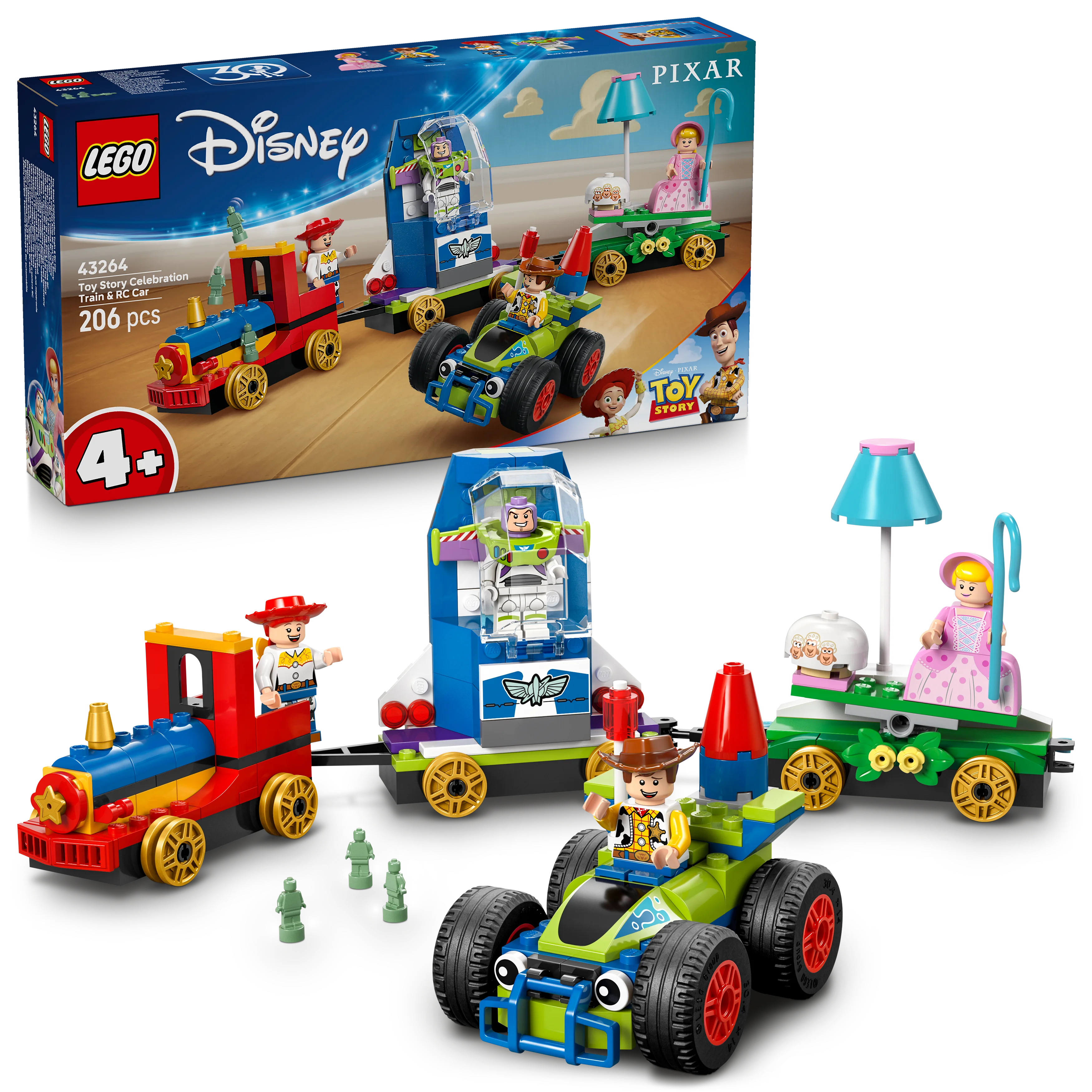 LEGO Disney Pixar Partyzug und das Auto RC aus Toy Story 43264