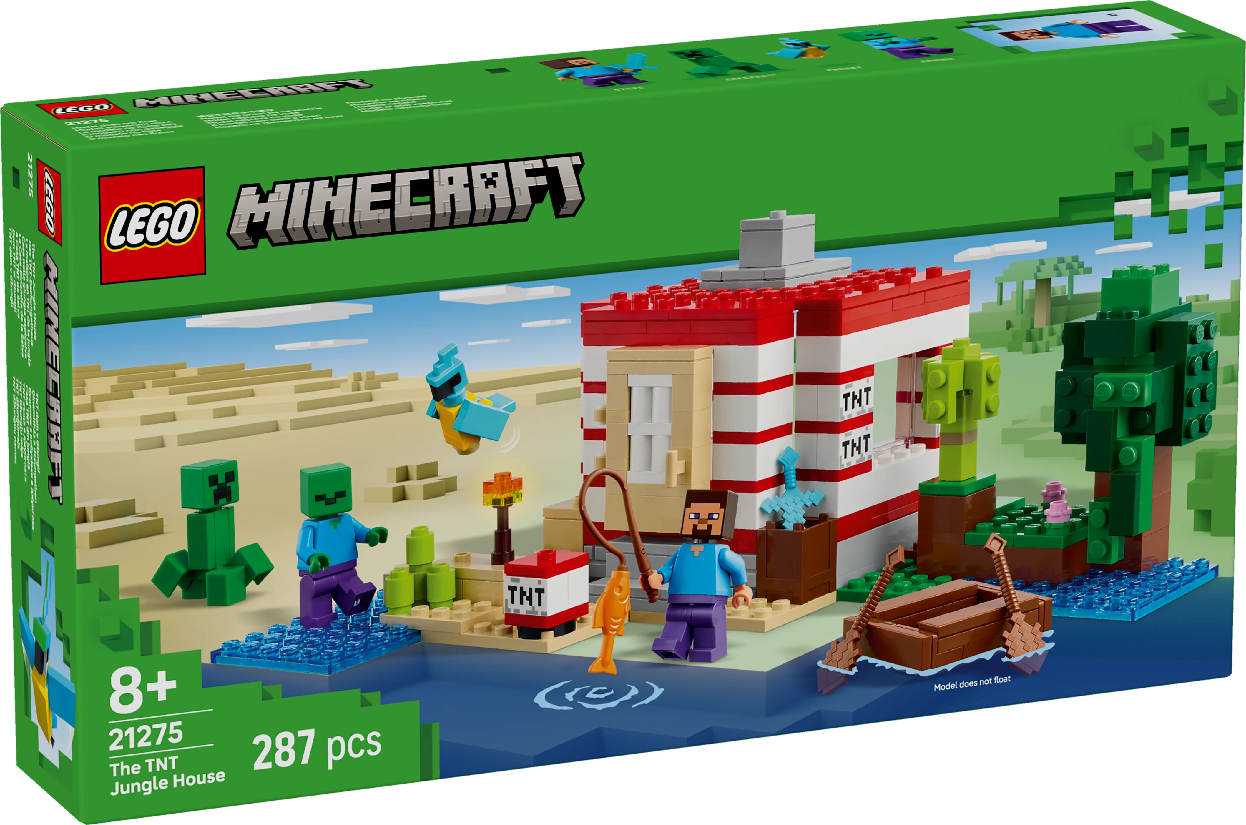 LEGO Minecraft Das TNT-Dschungelhaus 21275