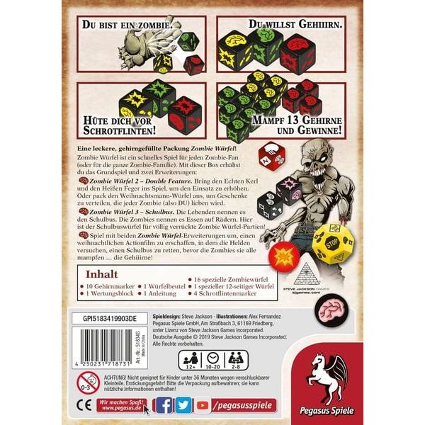Pegasus Zombie Würfel - Die Horde