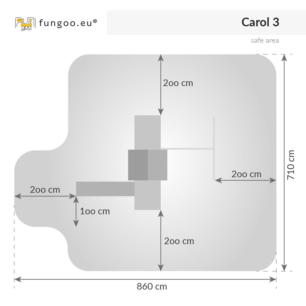 Fungoo CAROL 3 GREY slide RED