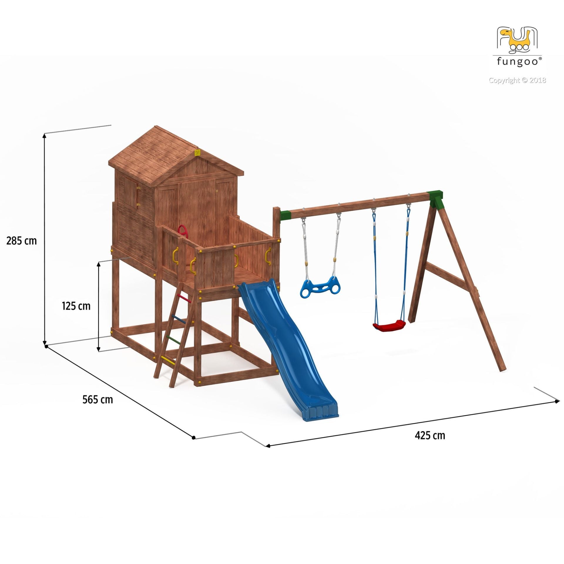 Fungoo SET MyHOUSE MOVE slide BLUE