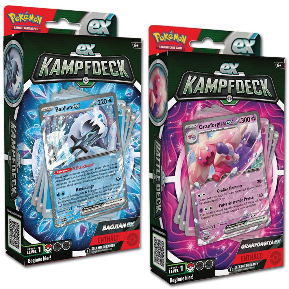 Pokémon-DE  Baojian&Granforgita EX Kampf-Deck Set